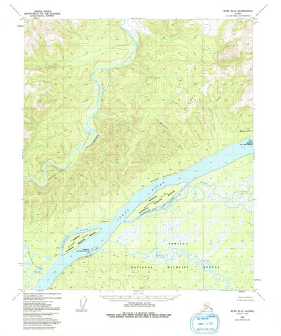 United States Geological Survey Ruby D-5, AK (1952, 63360-Scale) digital map