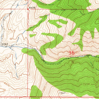 United States Geological Survey Ruby Dam, MT (1963, 24000-Scale) digital map