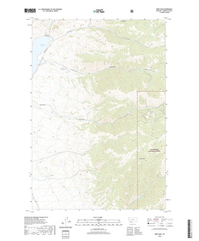 United States Geological Survey Ruby Dam, MT (2020, 24000-Scale) digital map