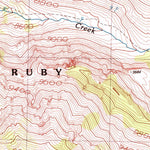 United States Geological Survey Ruby Dome, NV (1990, 24000-Scale) digital map