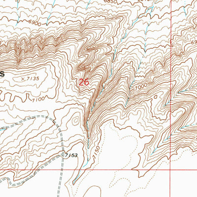 United States Geological Survey Ruby Knolls, WY (1966, 24000-Scale) digital map