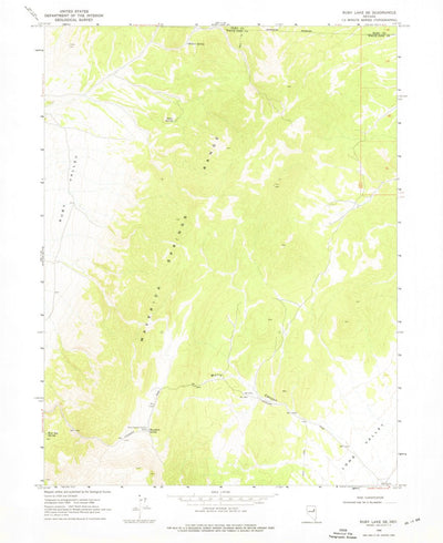United States Geological Survey Ruby Lake SE, NV (1968, 24000-Scale) digital map