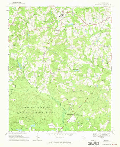 United States Geological Survey Ruby, SC (1968, 24000-Scale) digital map