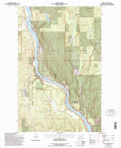 United States Geological Survey Ruby, WA (1992, 24000-Scale) digital map