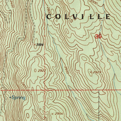 United States Geological Survey Ruby, WA (1992, 24000-Scale) digital map