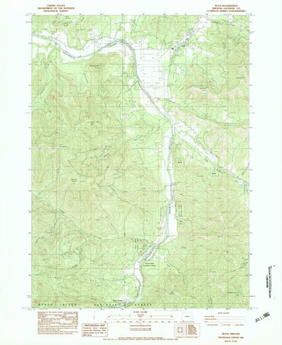 United States Geological Survey Ruch, OR (1983, 24000-Scale) digital map