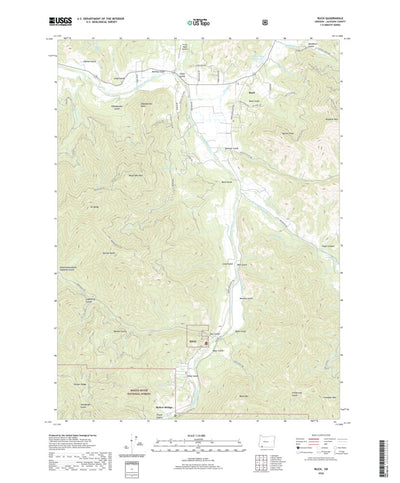 United States Geological Survey Ruch, OR (2020, 24000-Scale) digital map