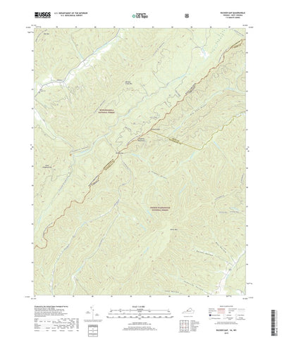 United States Geological Survey Rucker Gap, VA (2019, 24000-Scale) digital map