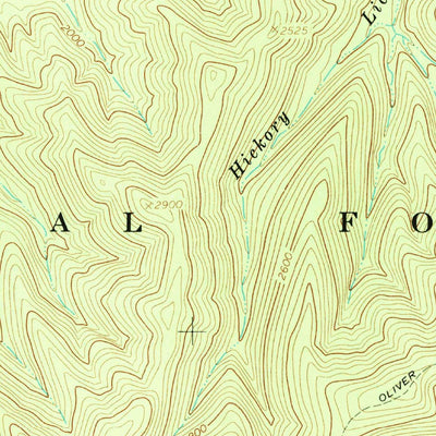 United States Geological Survey Rucker Gap, VA-WV (1966, 24000-Scale) digital map