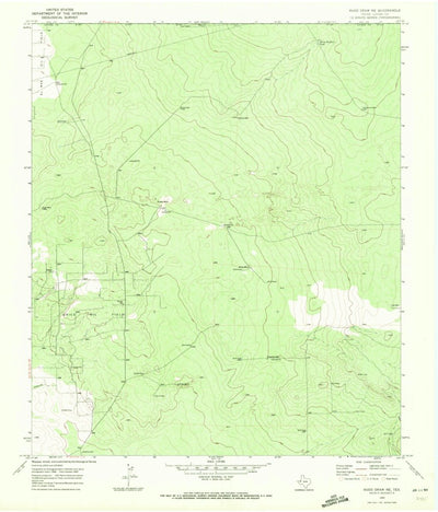 United States Geological Survey Rudd Draw NE, TX (1969, 24000-Scale) digital map