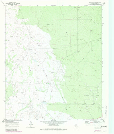 United States Geological Survey Rudd Draw, TX (1969, 24000-Scale) digital map