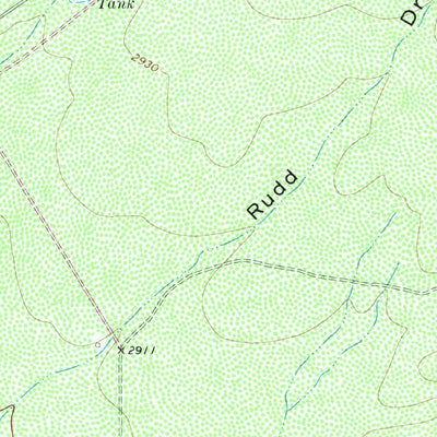 United States Geological Survey Rudd Draw, TX (1969, 24000-Scale) digital map