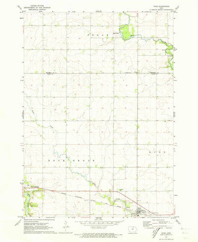 United States Geological Survey Rudd, IA (1971, 24000-Scale) digital map