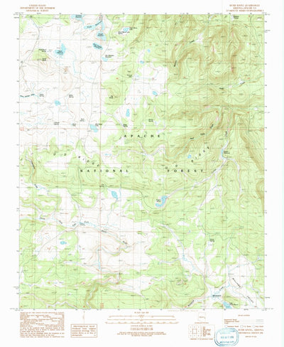 United States Geological Survey Rudd Knoll, AZ (1991, 24000-Scale) digital map