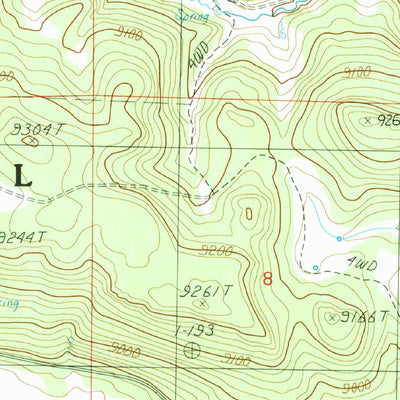 United States Geological Survey Rudd Knoll, AZ (1991, 24000-Scale) digital map