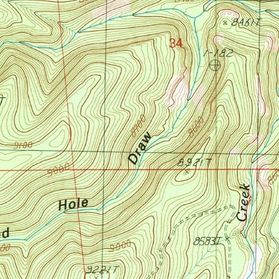United States Geological Survey Rudd Knoll, AZ (1991, 24000-Scale) digital map