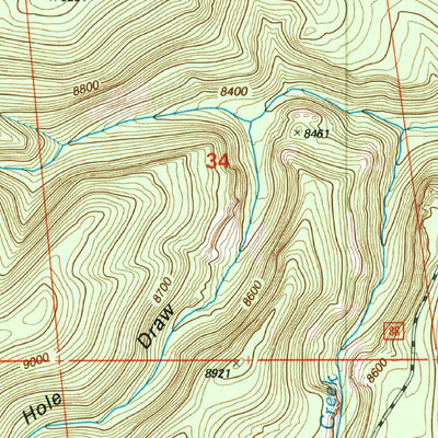 United States Geological Survey Rudd Knoll, AZ (1997, 24000-Scale) digital map