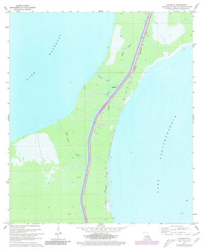 United States Geological Survey Ruddock, LA (1967, 24000-Scale) digital map