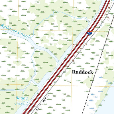 United States Geological Survey Ruddock, LA (2020, 24000-Scale) digital map