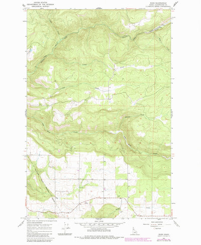 United States Geological Survey Rudo, ID (1967, 24000-Scale) digital map