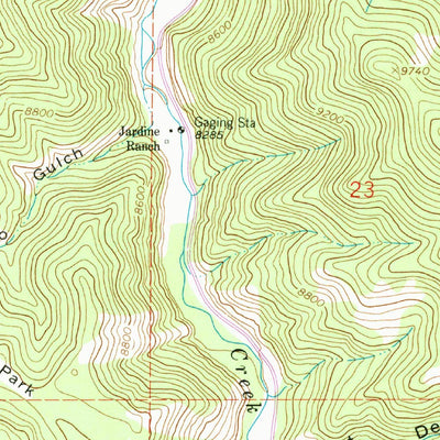 United States Geological Survey Rudolph Hill, CO (1962, 24000-Scale) digital map