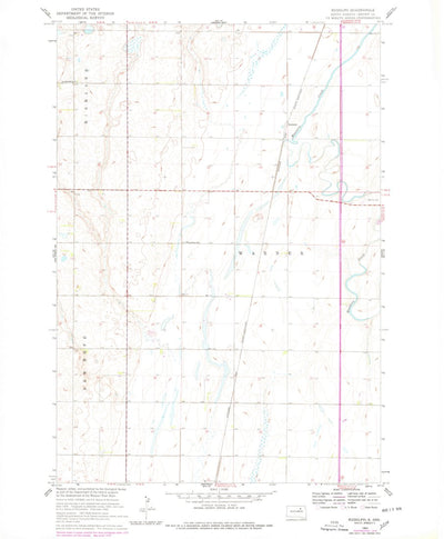 United States Geological Survey Rudolph, SD (1960, 24000-Scale) digital map
