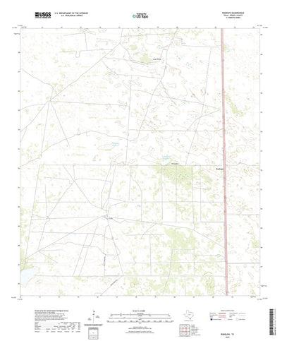 United States Geological Survey Rudolph, TX (2022, 24000-Scale) digital map