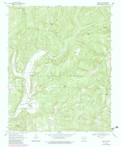 United States Geological Survey Rudy NE, AR (1970, 24000-Scale) digital map