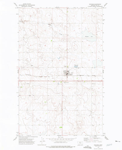 United States Geological Survey Rudyard, MT (1972, 24000-Scale) digital map