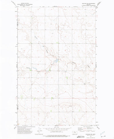 United States Geological Survey Rudyard NW, MT (1972, 24000-Scale) digital map