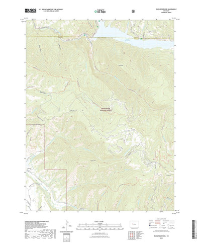 United States Geological Survey Ruedi Reservoir, CO (2022, 24000-Scale) digital map