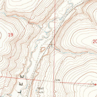 United States Geological Survey Ruff, WA (1967, 24000-Scale) digital map