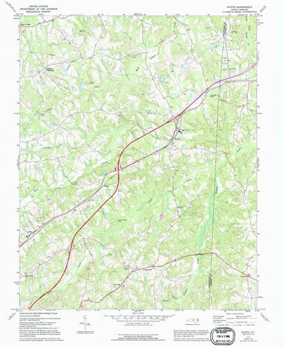 United States Geological Survey Ruffin, NC (1971, 24000-Scale) digital map