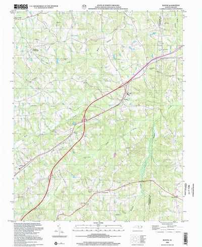 United States Geological Survey Ruffin, NC (2002, 24000-Scale) digital map