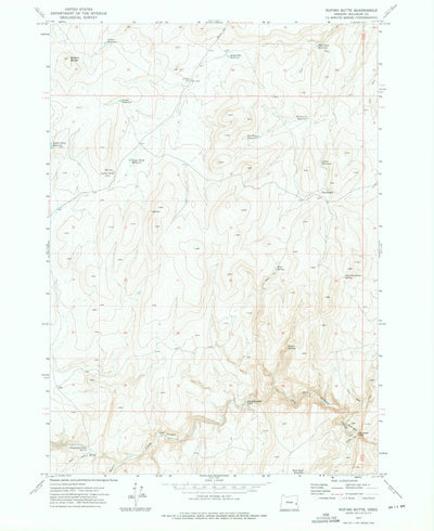 United States Geological Survey Rufino Butte, OR (1972, 24000-Scale) digital map