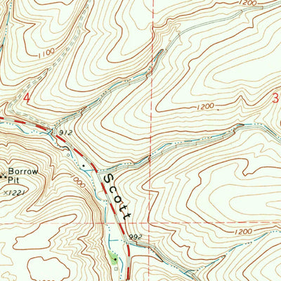 United States Geological Survey Rufus, OR-WA (1971, 24000-Scale) digital map