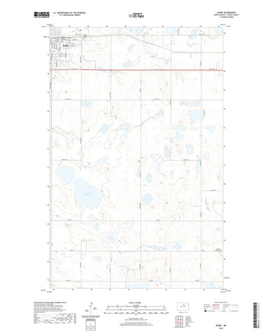 United States Geological Survey Rugby, ND (2020, 24000-Scale) digital map
