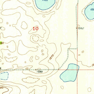 United States Geological Survey Rugby NW, ND (1954, 24000-Scale) digital map