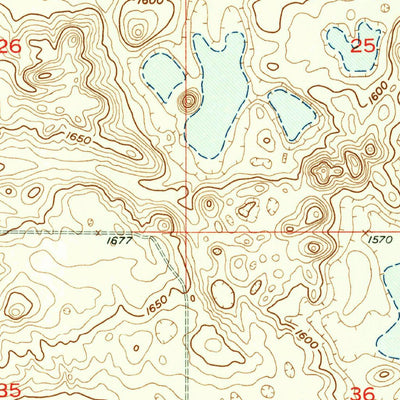 United States Geological Survey Rugby NW, ND (1954, 24000-Scale) digital map