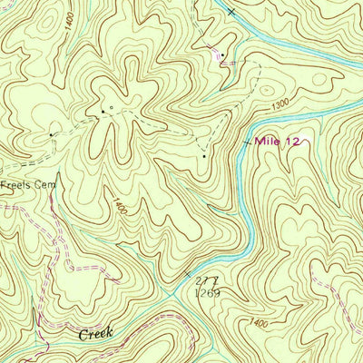 United States Geological Survey Rugby, TN (1952, 24000-Scale) digital map