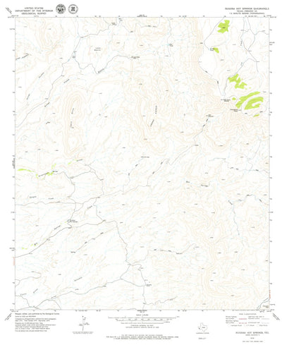 United States Geological Survey Ruidosa Hot Springs, TX (1979, 24000-Scale) digital map