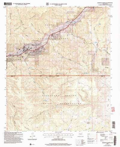 United States Geological Survey Ruidoso Downs, NM (2004, 24000-Scale) digital map