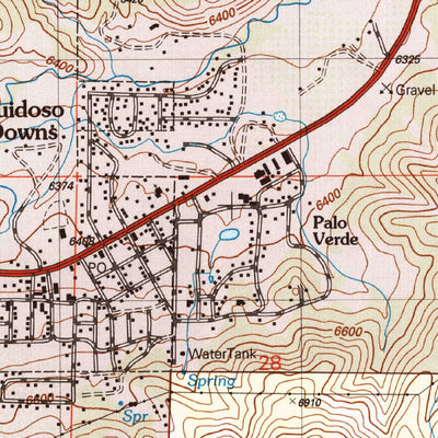 United States Geological Survey Ruidoso Downs, NM (2004, 24000-Scale) digital map