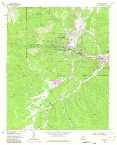 United States Geological Survey Ruidoso, NM (1963, 24000-Scale) digital map