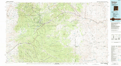 United States Geological Survey Ruidoso, NM (1984, 100000-Scale) digital map