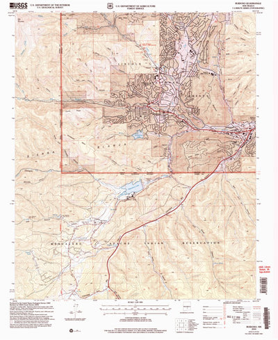 United States Geological Survey Ruidoso, NM (2004, 24000-Scale) digital map