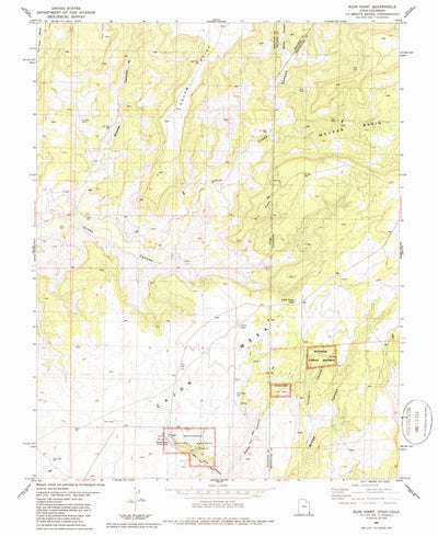 United States Geological Survey Ruin Point, UT-CO (1985, 24000-Scale) digital map