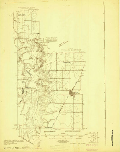 United States Geological Survey Rule, TX (1925, 48000-Scale) digital map