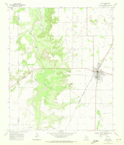 United States Geological Survey Rule, TX (1968, 24000-Scale) digital map