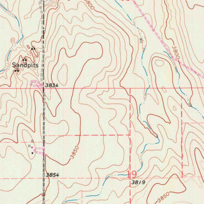 United States Geological Survey Ruleton, KS (1966, 24000-Scale) digital map